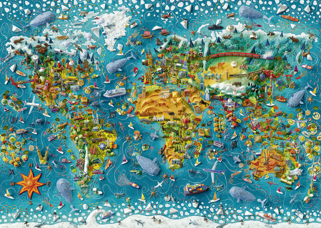 Puzzle Miniature world (2000 piezas) – Puzzled.cl