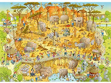Cargar imagen en el visor de la galería, PUZZLE AFRICAN HABITAT, FUNKY ZOO HEYE (1000 PIEZAS)