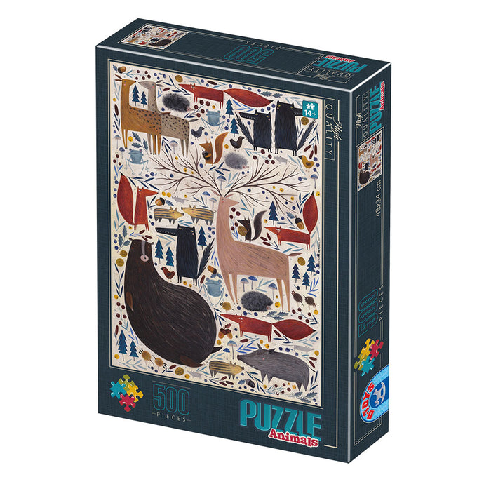 Puzzle 500 piezas Animales salvajes D-Toys